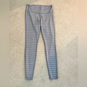 Athleta leggings- grey stripe